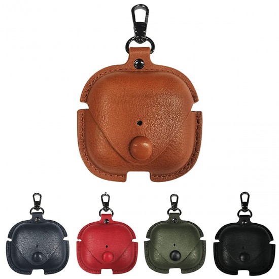 Airpods Pro Case Leather Personalized Leather Protective Air-pod Pro Case Cover Shockproof with Loss Prevention Clip