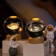 3D Crystal Ball Lamp | Night Light with Wooden Base | Multi-Design Galaxy Models | Ideal Bedroom Decor & Birthday Gift for Teens