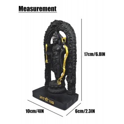 Ram Lala Murti Idol Ayodhya Ram Mandir Made of Marble dust Idols Shree Ram Lala Statue Shri Ram Murti God Darbar for Home & Room Decor, Office Table & Desk, Temple (Height - 7 Inch)