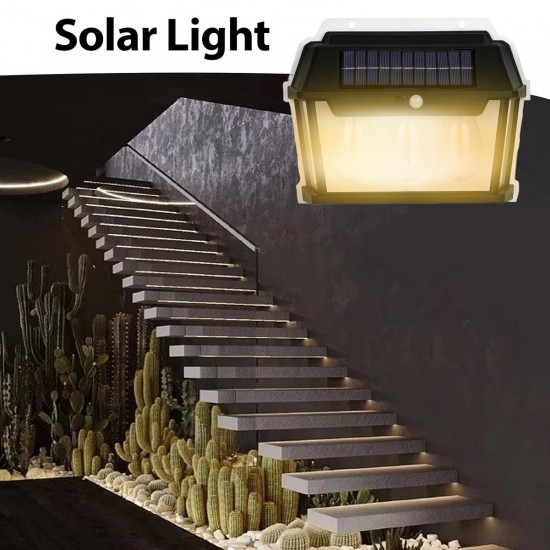 Triple led Wall Solar LED Solar Double Bulb Light Outdoor Solar Three Bulb Lamp with Motion Sensor Solar Lights Waterproof Sunlight Solar Power