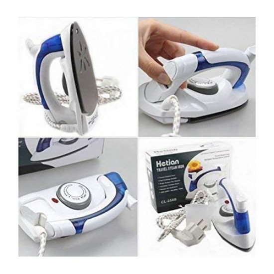 Foldable Travel Steam Iron with Foldable Handle Compact and Lightweight