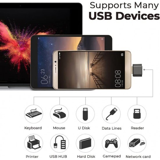 V8 OTG USB 3.0 Adapter USB to USB Converter High Speed Data Transfer Adapter for Android Smart Phones, Tablets